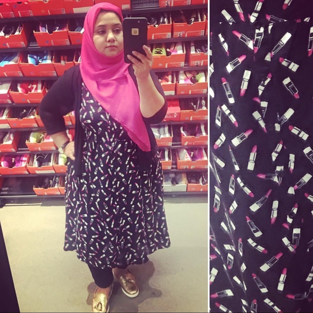 Torrid Lipstick print dress
